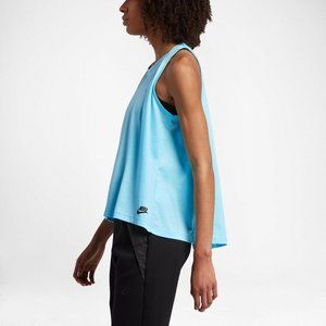 NIKE 833454 Bonded Tank Sleeveless Breathable Blue